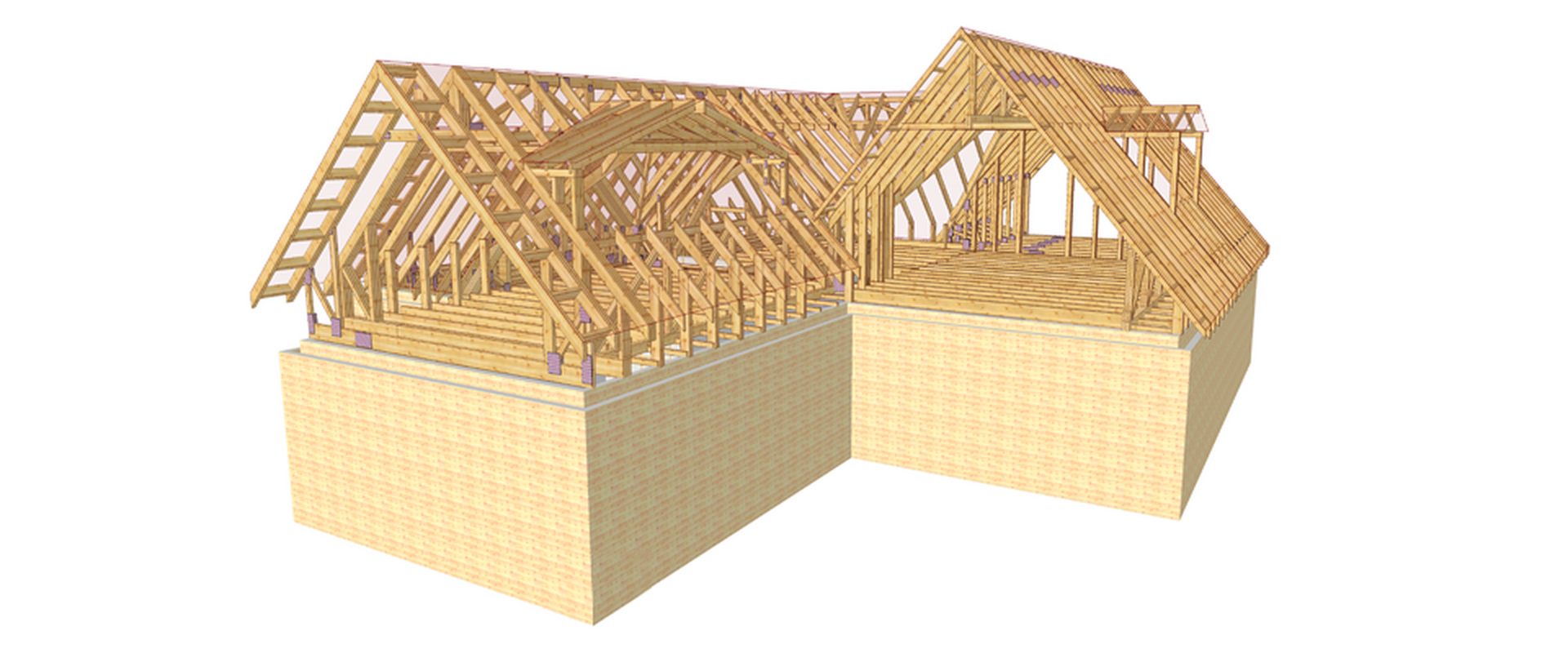 DSSI - roof truss diagram designed in CAD