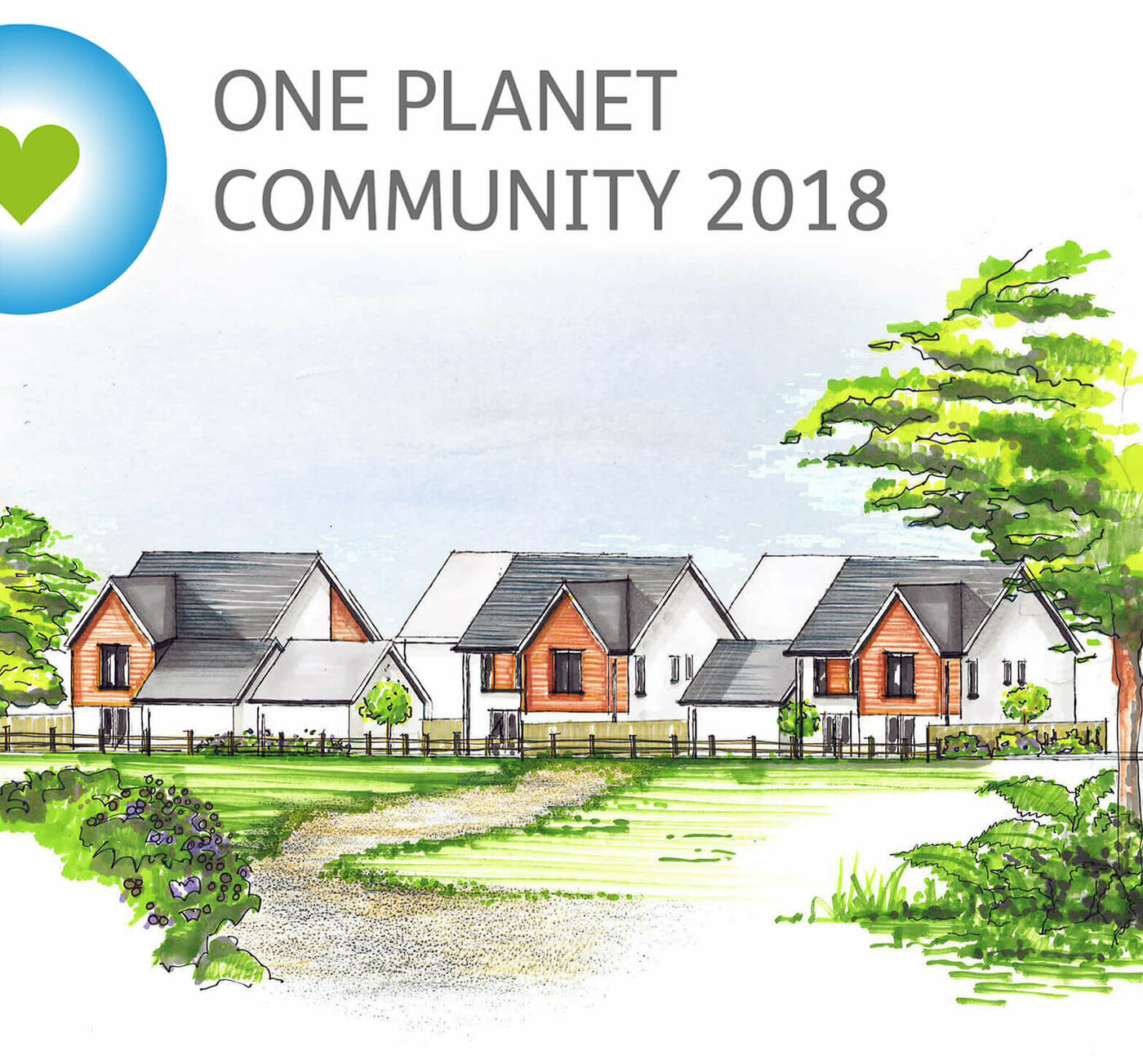 Greencore construction longcot artists impression one planet living