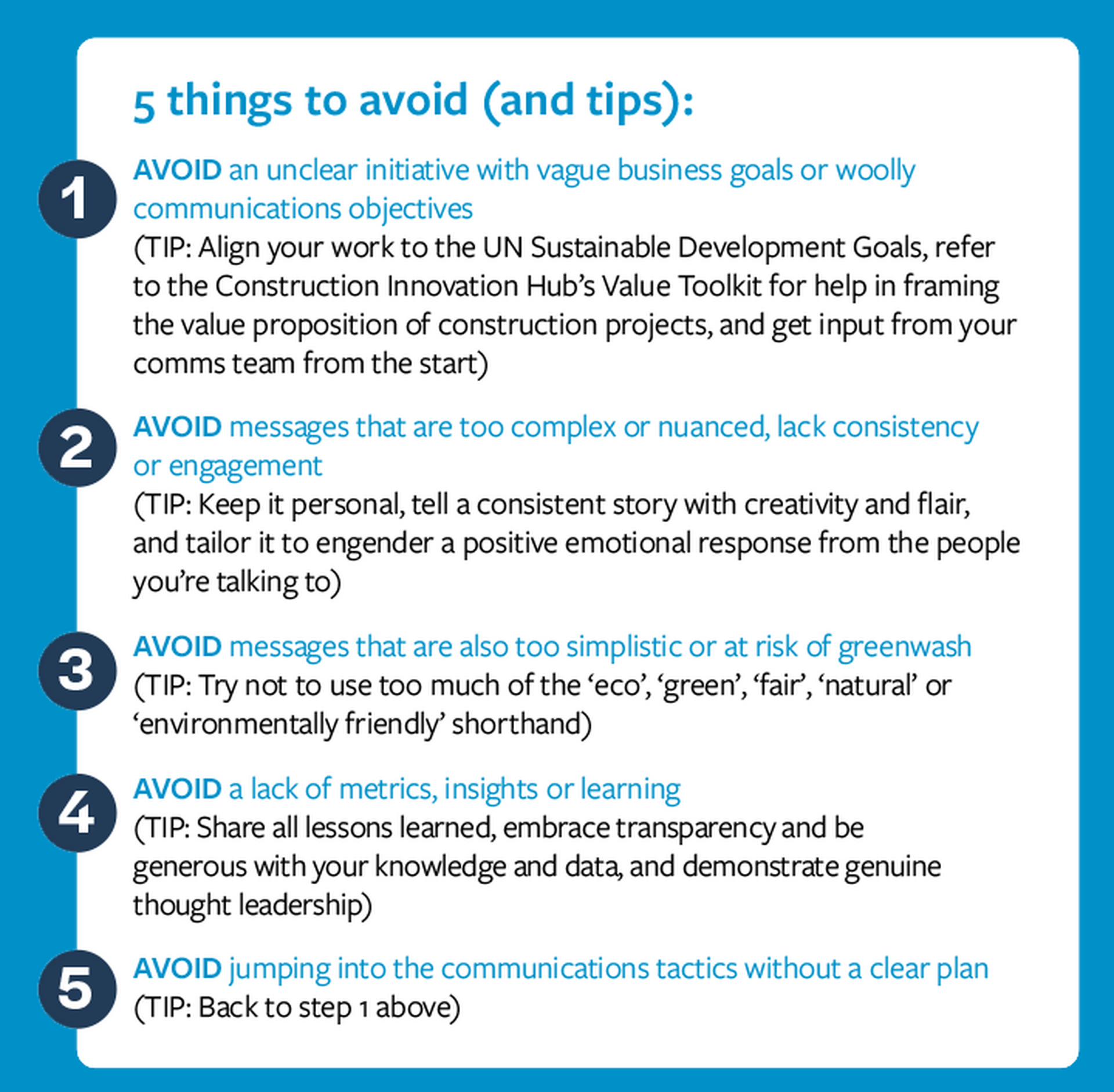 LMC's five tips for sustainable communications