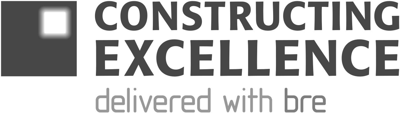 Constructing Excellence logo Bw